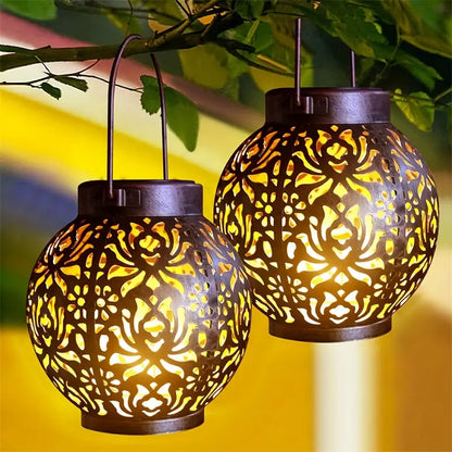 LunaLush | Retro & Elegant Solar Garden Lantern