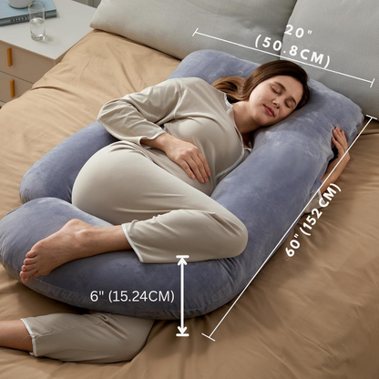 CozyNest | Orthopedic Full-Body Pregnancy Pillow