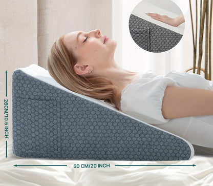 ElevateRest | Ergonomic Wedge Pillow for Side Sleep & Relaxation