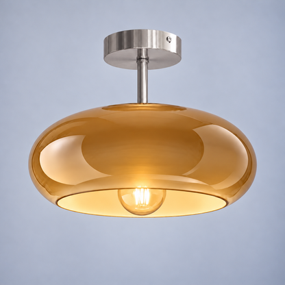 Tundris - Vintage Bowl Semi-Flush Ceiling Light