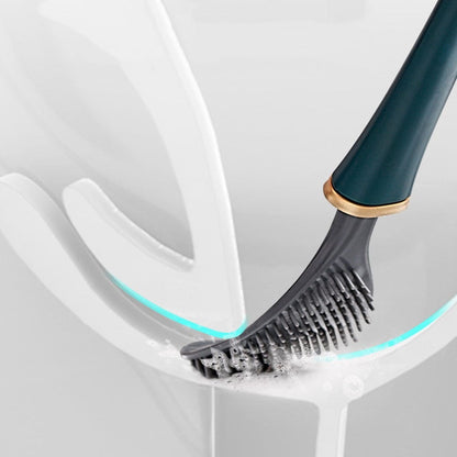 PureBrush | Elegant Toilet Brush with Antibacterial Silicone Head