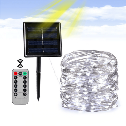 SunTwine | Solar-Powered LED Fairy Lights for Balcony & Garden