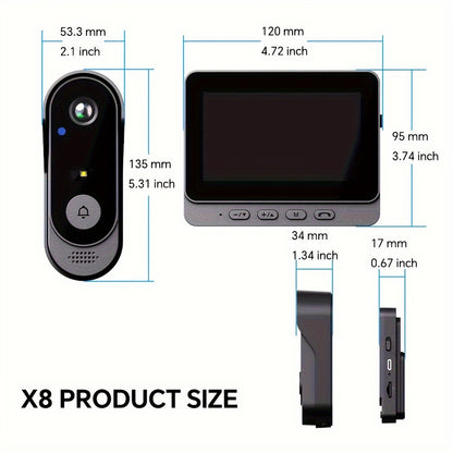 VisionBell | USB-Powered Video Doorbell with Touch Control