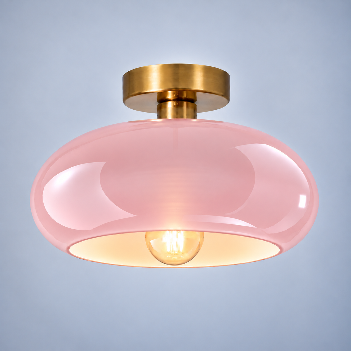 Tundris - Vintage Bowl Semi-Flush Ceiling Light