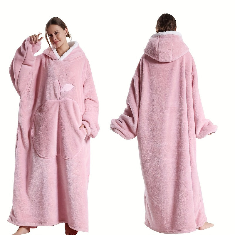 ChicLoom | Hooded Fleece Robe – Thick & Warm Winter Comfort
