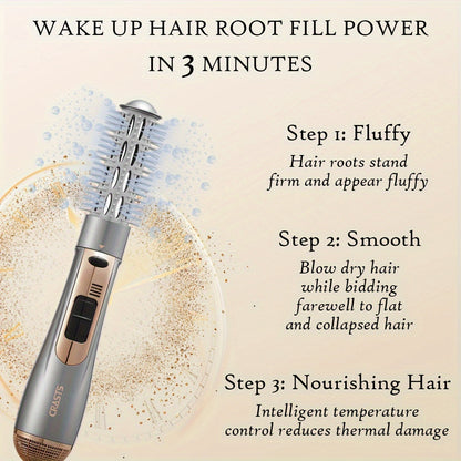 StyleComb | 2-in-1 Hair Dryer Brush – Dries, Straightens & Creates Curls