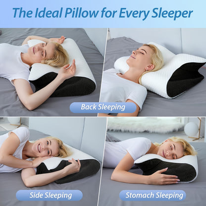 NeckEase | Memory Foam Pillow – Ergonomic Neck & Shoulder Relief
