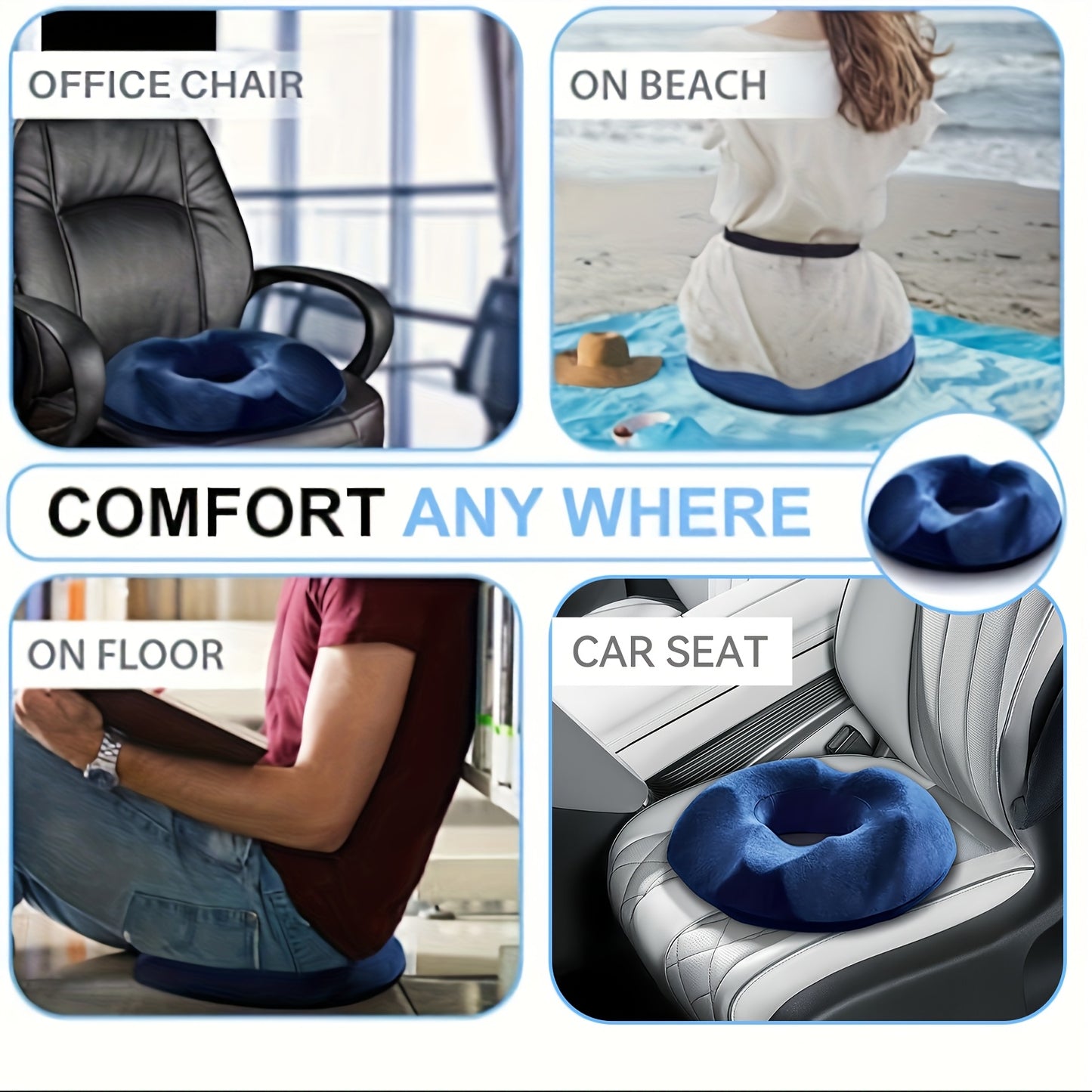 CoreEase | Orthopedic Donut Pillow for Office & Car