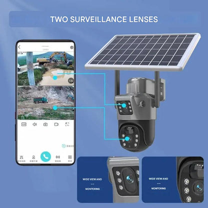 DualGuard | 4K security camera with solar panel