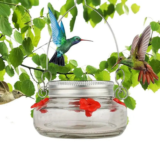 NectarBloom | Clear Flower Port Hummingbird Feeder