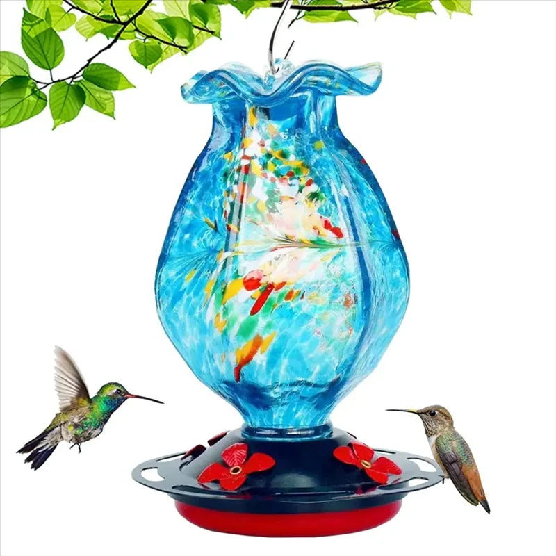 OceanNest | Handcrafted Glass Hanging Bird Feeder