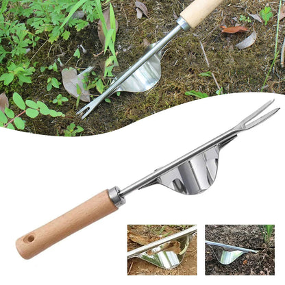 SoilSlice | V-Shaped Weeding Tool with Long Handle