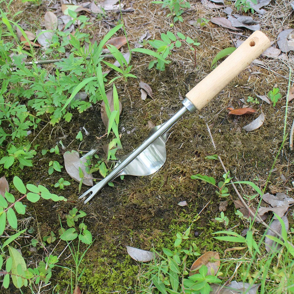SoilSlice | V-Shaped Weeding Tool with Long Handle