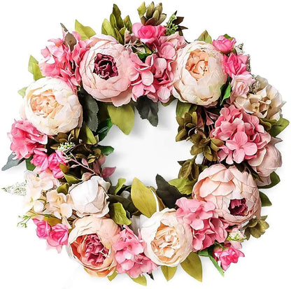 BloomRing | Timeless Peony Wreath for Door & Wall