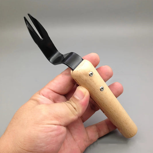 RootCraft | Stainless Steel Weeder with Wooden Handle
