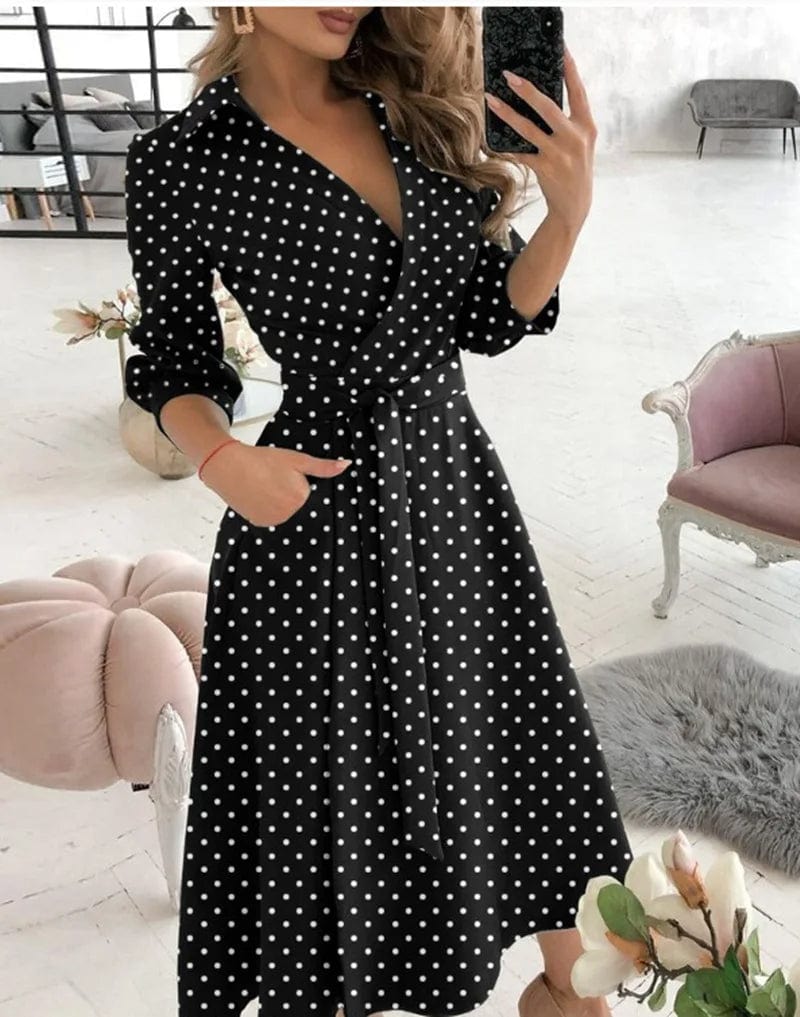 Amara | Women's Dress – Timeless Wrap Elegance-3