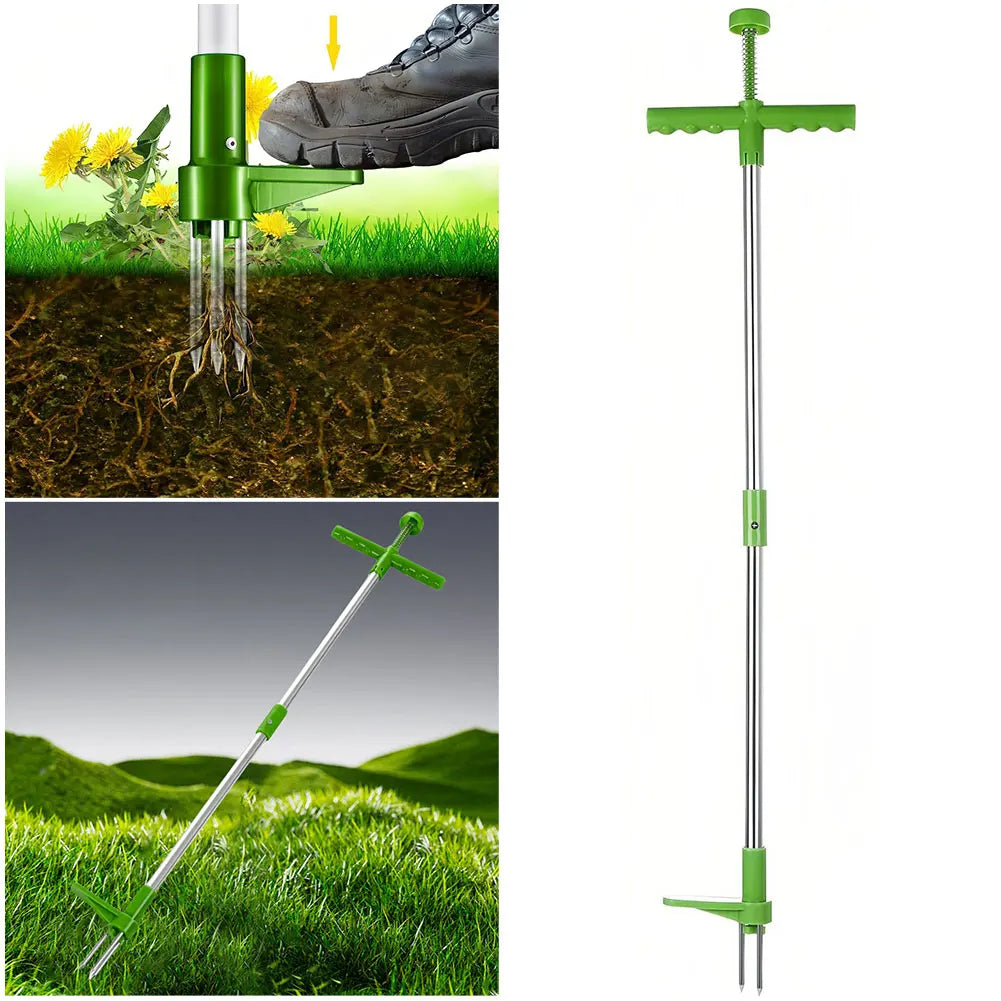 WeedEase | Long-Handled Weeder with Foot Pedal & Claw Design