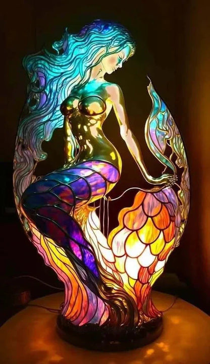 Variant image for Éclat | Kunstlampe – Stilvolles Buntglas mit Tiermotiven-11
