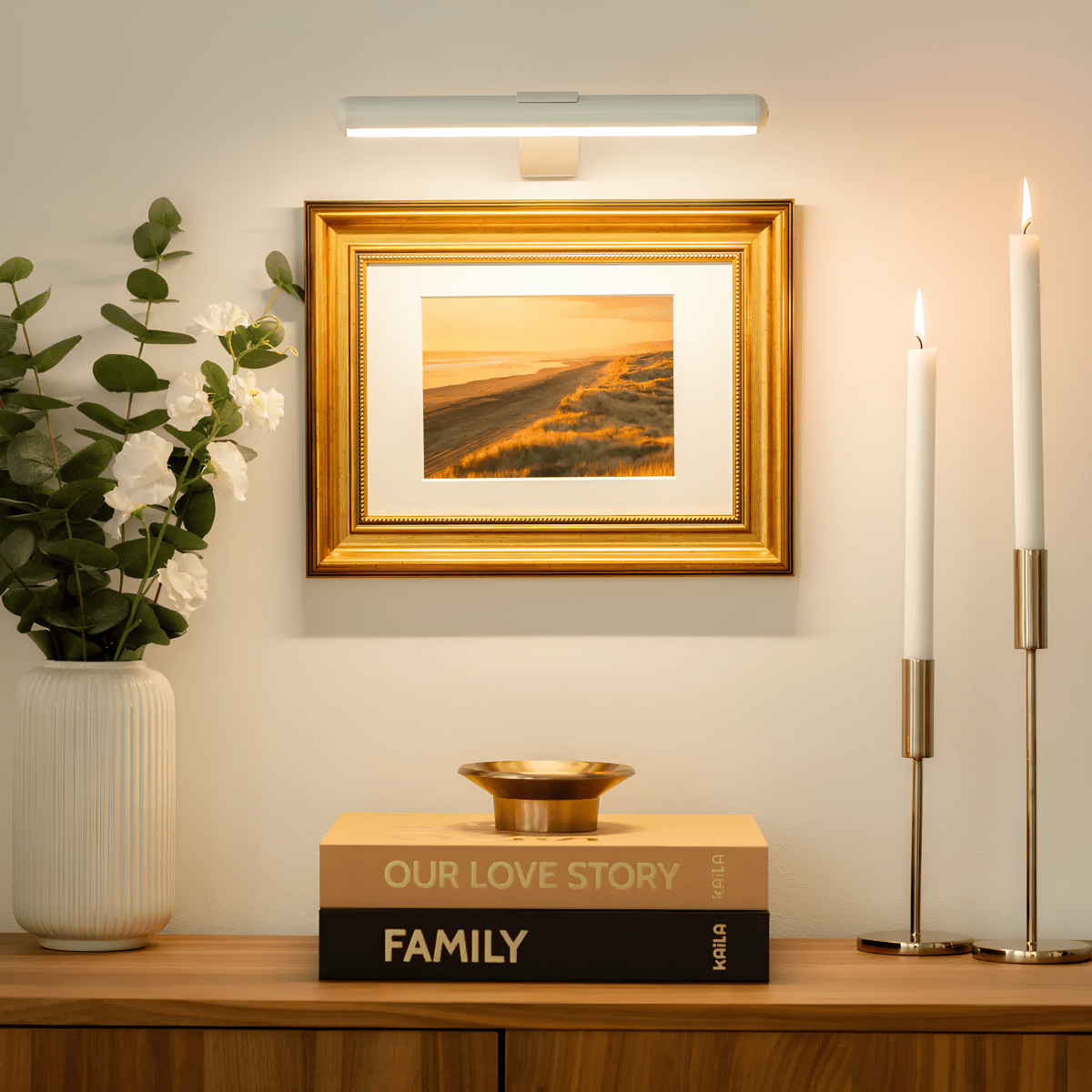 FrameLuxe | Kabellose Bilderleuchte für elegante Kunstbeleuchtung