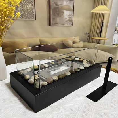 FlameView | Glass Front Fireplace – Compact Modern Tabletop Design