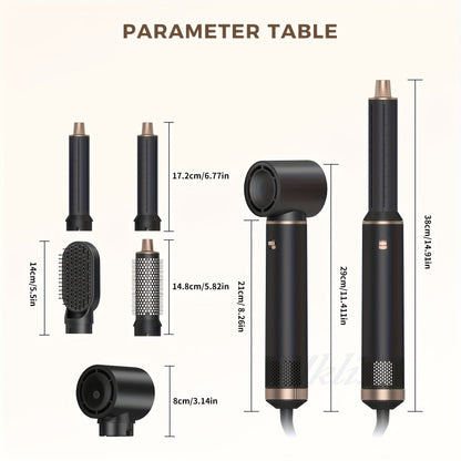 GlamFlow | 5-in-1 Hair Styler – Ionic Curling, Straightening & Volume Tool