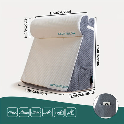 ElevateRest | Ergonomic Wedge Pillow for Side Sleep & Relaxation
