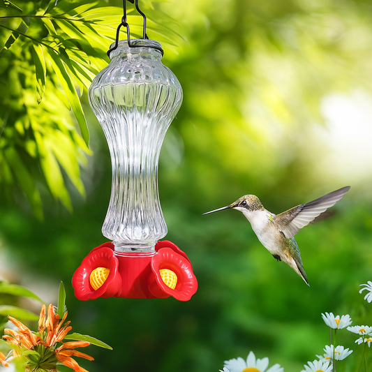 HummiJoy | Flower-Shaped Hummingbird Feeder with Ant Protection