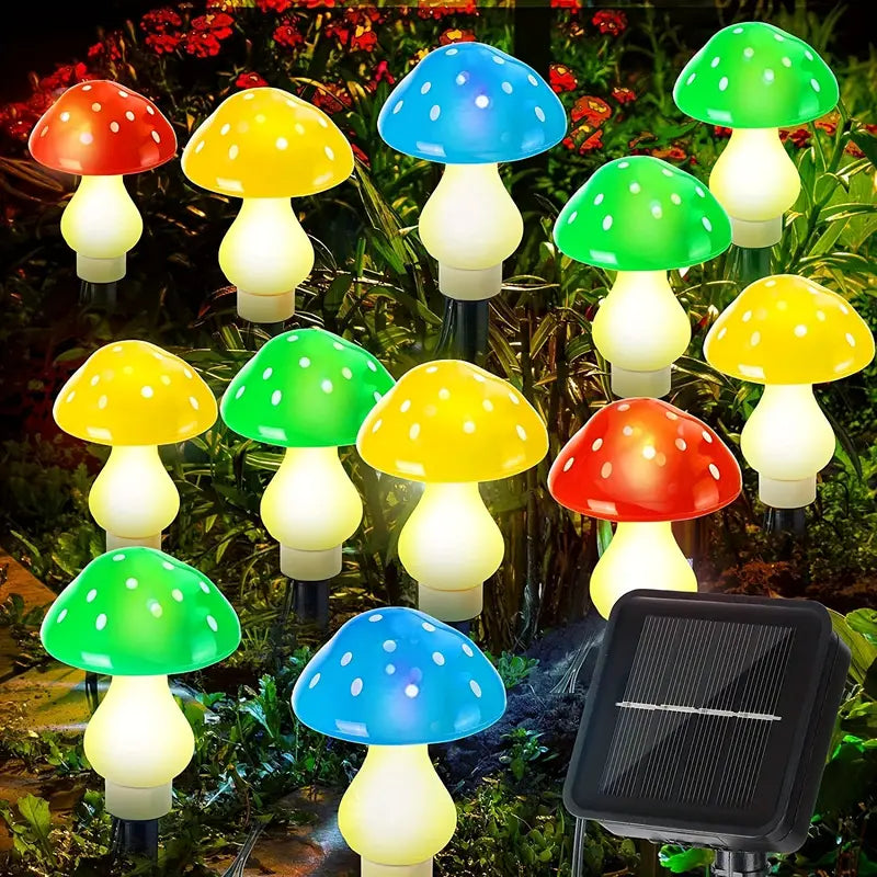 SolaraGarden | Modern & Elegant Solar Mushroom Lamps