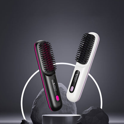 SleekMate | Portable Hair Straightening Comb – USB Rechargeable & Anti-Scald