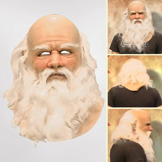 SantaReal | Santa Latex Mask – Full Neck & Chest Coverage