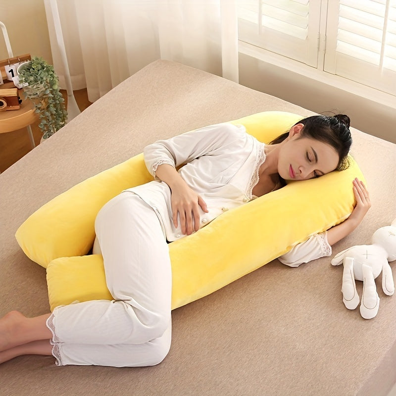 MumCloud | Washable Velvet-Covered U-Shaped Maternity Pillow