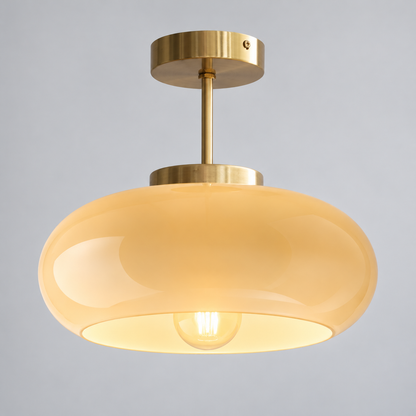 Tundris - Vintage Bowl Semi-Flush Ceiling Light