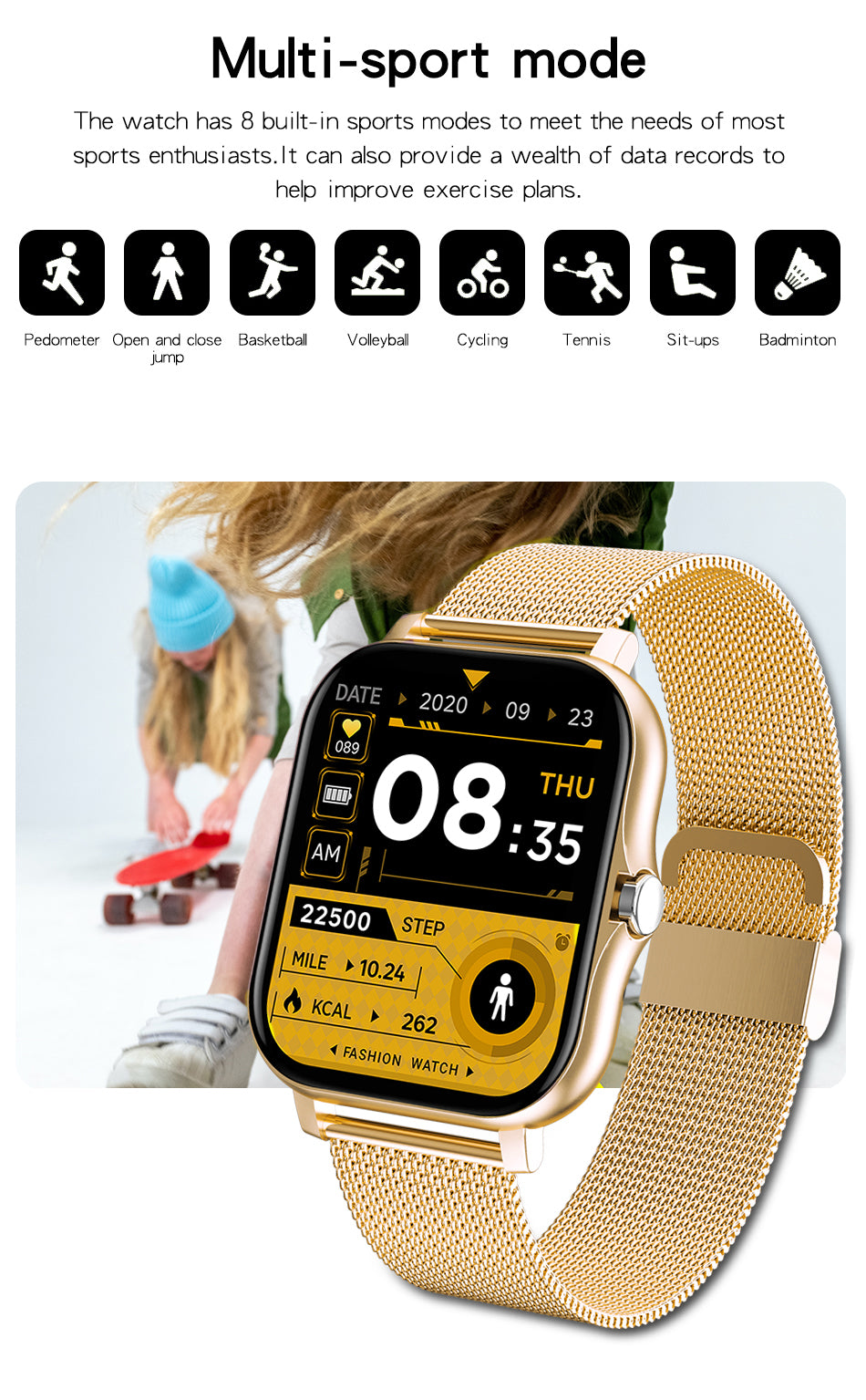 DivaSync | Smartwatch for Women with Health Tracking & Stylish Design