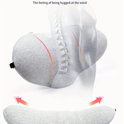 SpineEase | Orthopedic Pillow – Memory Foam Lumbar Support with Cover