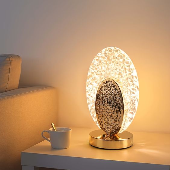 KristalAura | Modern & Luxury Peacock Table Lamp