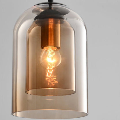 AuraGlas | Stylish Double Glass Pendant Light