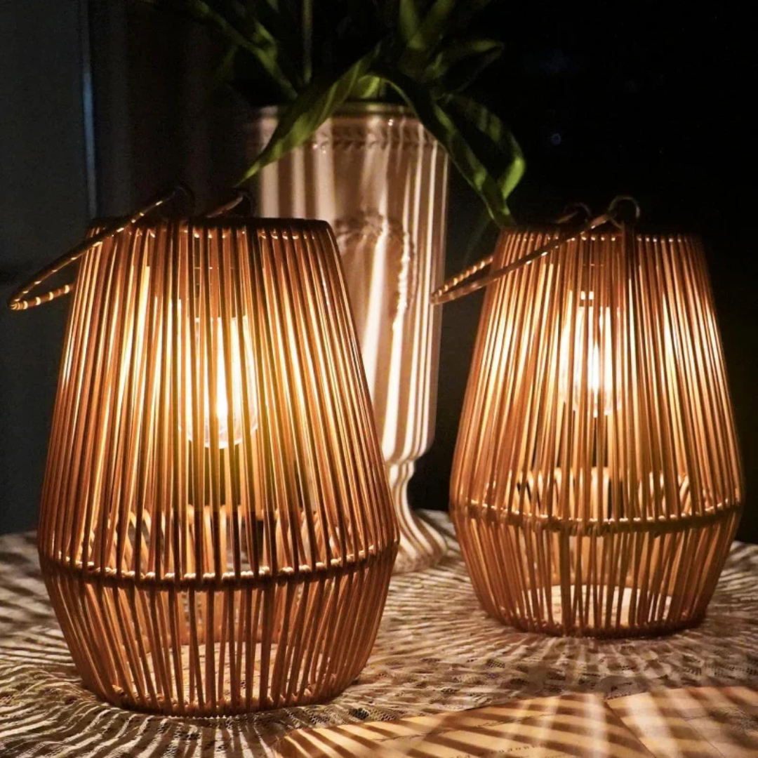 SunWeave | Handcrafted Waterproof Solar Garden Lantern