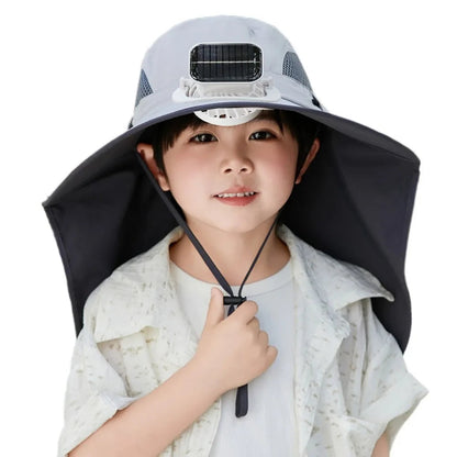 SunBreeze | Adjustable Kids' Solar Fan Hat