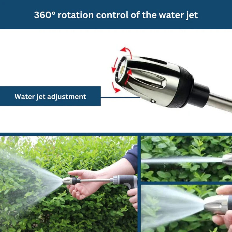 TurboWasher | High-Pressure Attachment for Garden Hoses with 360° Spray