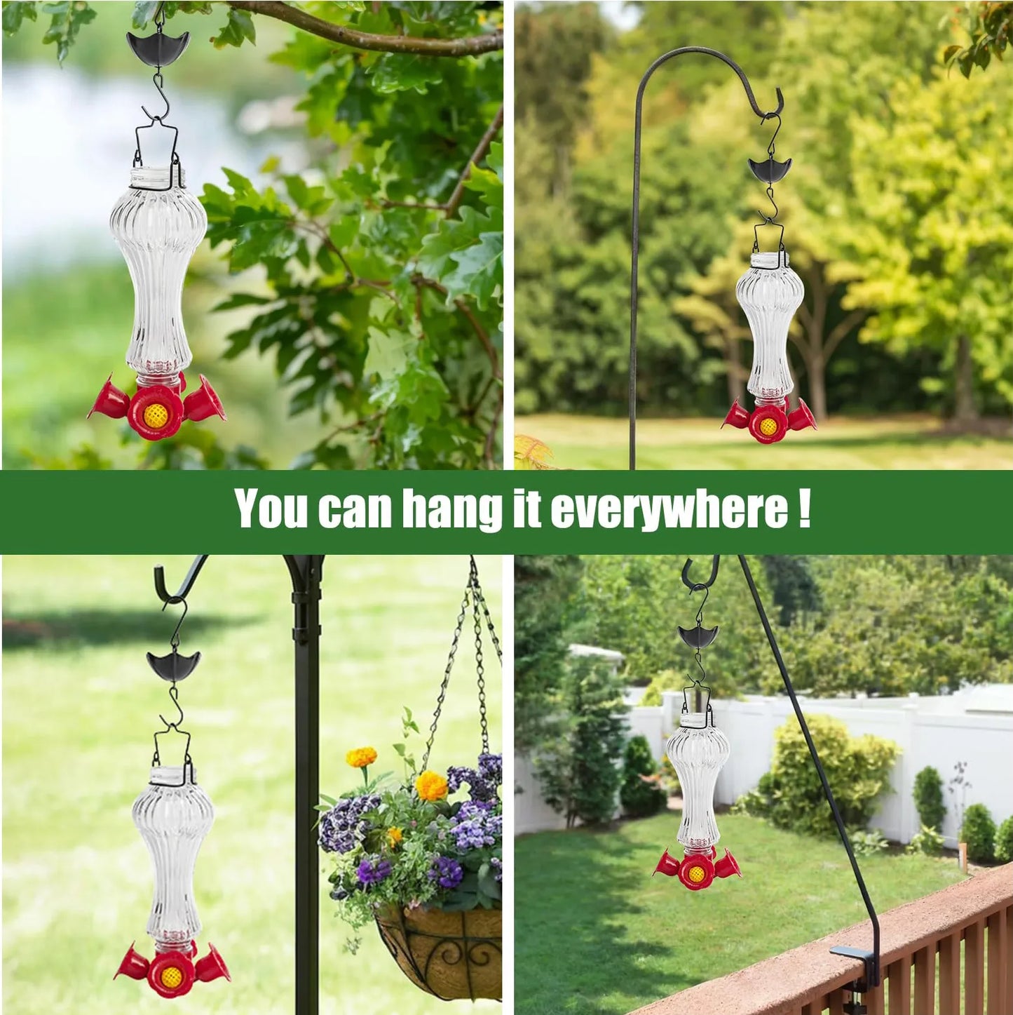 HummiJoy | Flower-Shaped Hummingbird Feeder with Ant Protection