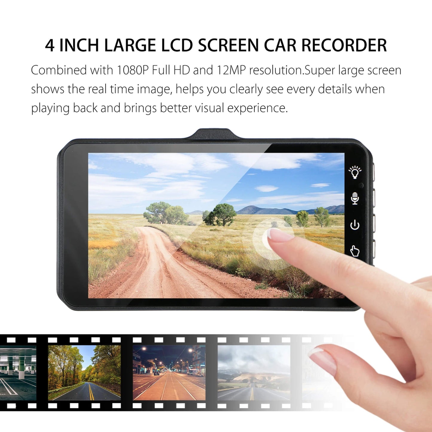 ClearCam | 170° Wide Angle Camera with 4" Display