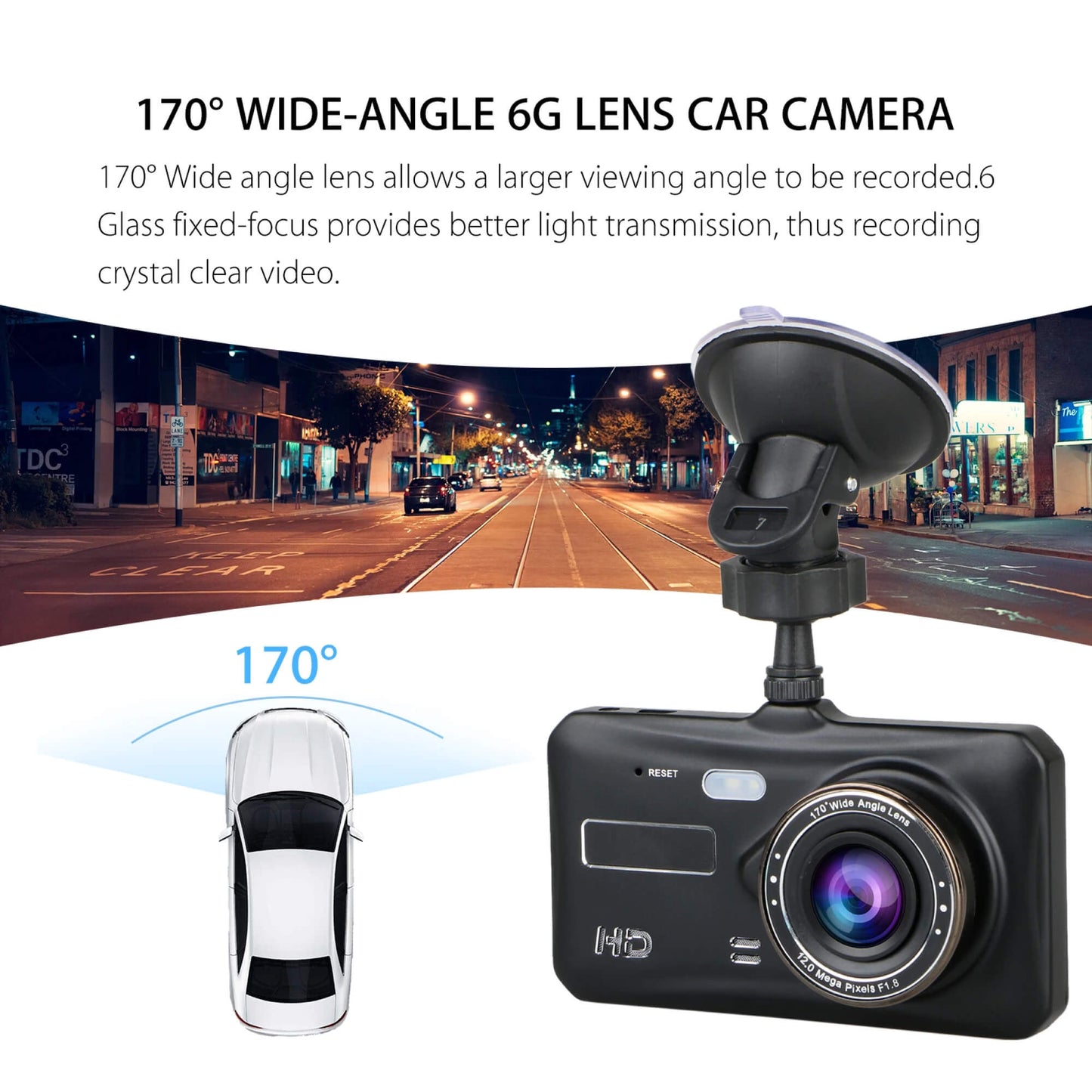 ClearCam | 170° Wide Angle Camera with 4" Display