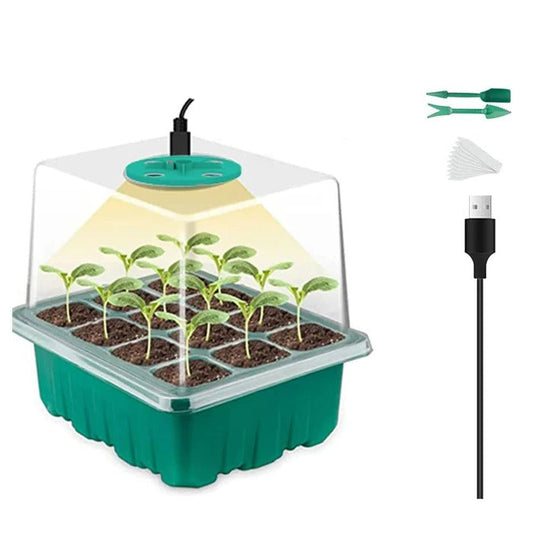 PlantJoy | Indoor Mini Greenhouse with Lighting