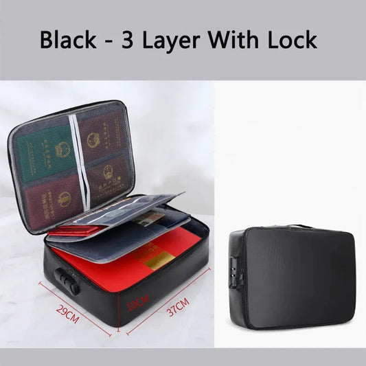 SafeDoc | Multi-Layer Security Pouch with Zip for Storage