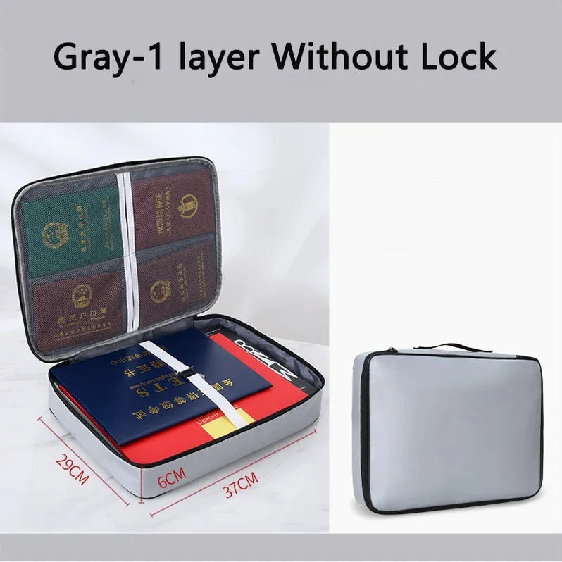 SafeDoc | Multi-Layer Security Pouch with Zip for Storage