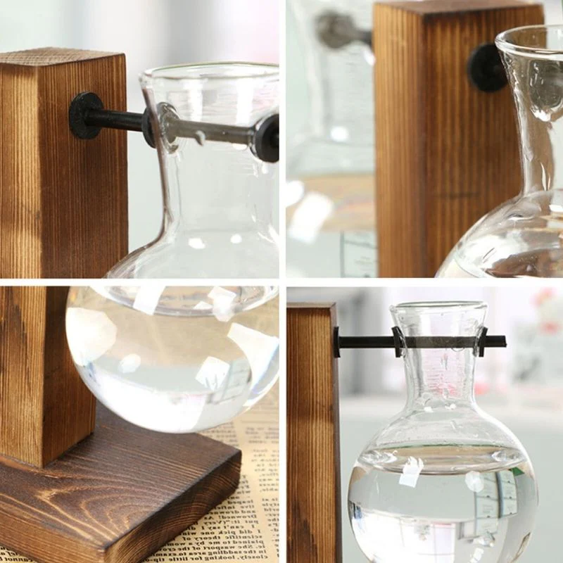 RootFrame | Wooden Frame Hydroponic Plant Vase
