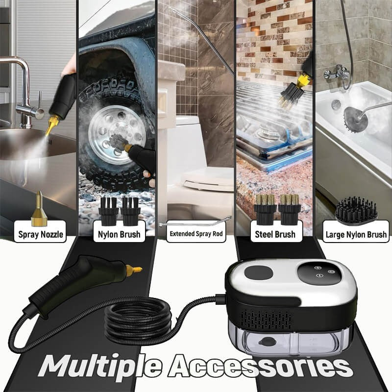 SteamMax | 2500W High-Pressure Steam Cleaner with Gloves