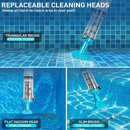 AquaSweep | 3 in 1 cordless, rechargeable pool vacuum cleaner