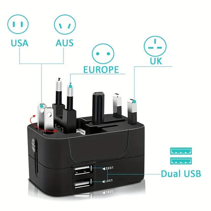 TravelPlug | Worldwide Travel Adapter with Dual USB Charging Ports