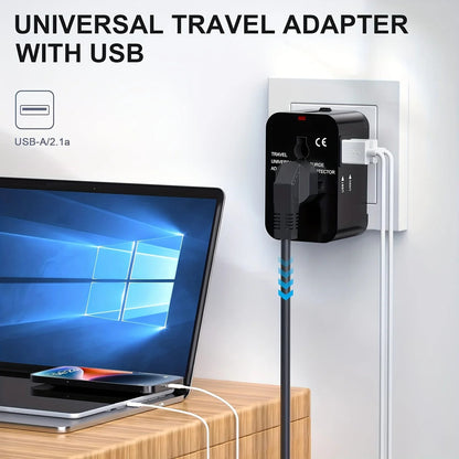 TravelPlug | Worldwide Travel Adapter with Dual USB Charging Ports